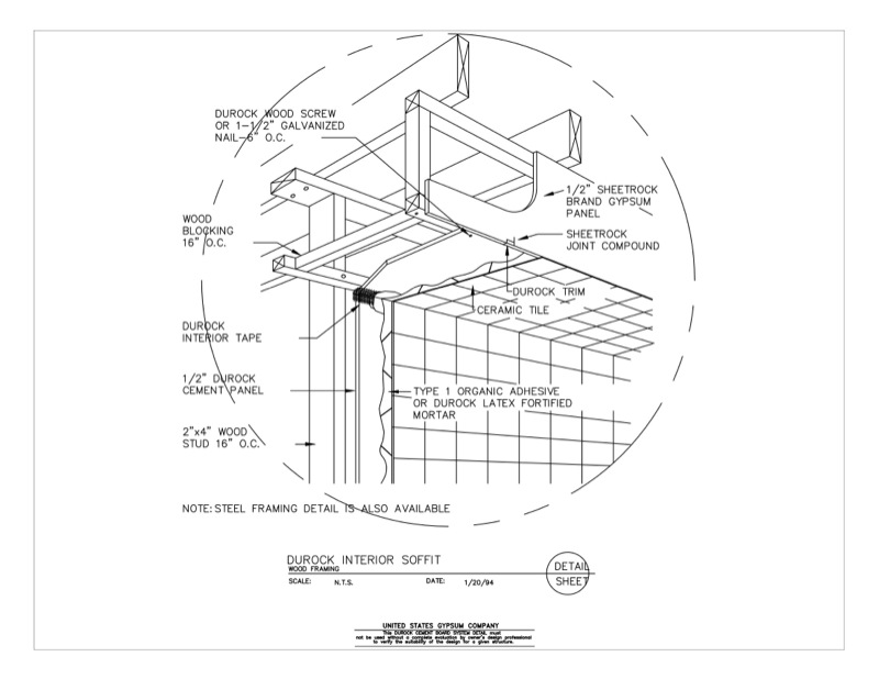 Design Details Details Page - Durock® Brand Isometric Interior Soffit ...